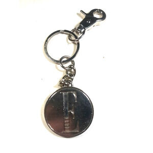 Ellie Silver Tone Keychain Large Purse Luggage Clip Fashion Trendy